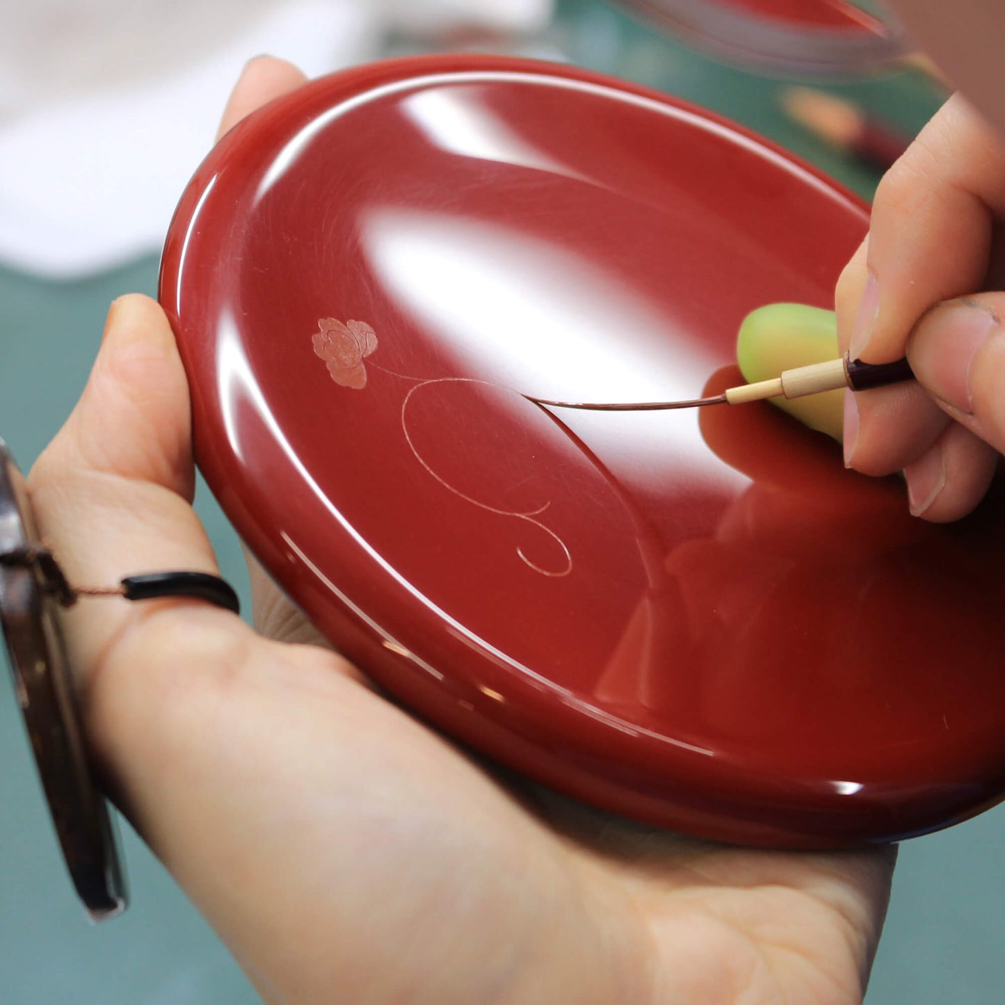 【メモリアルケース】こゆりシリーズ　輪島塗　朱　K011