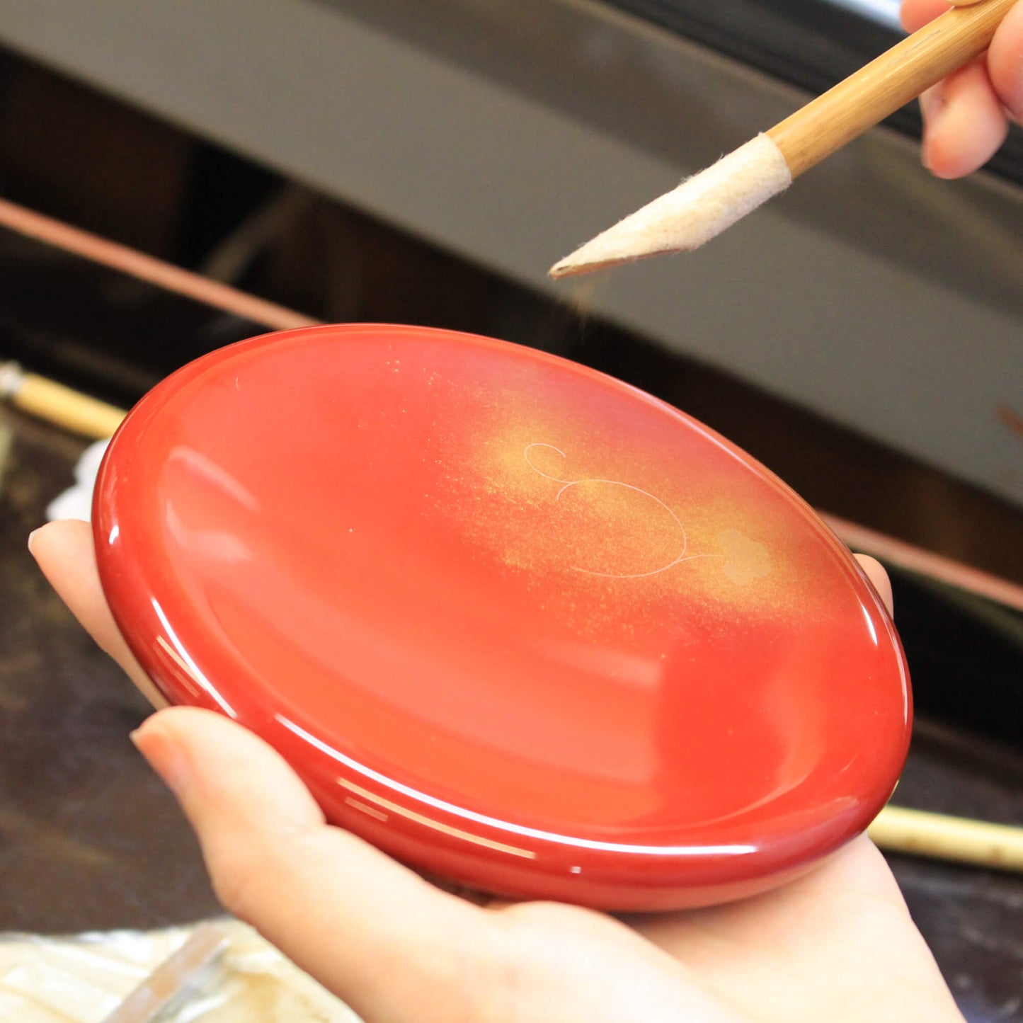 【メモリアルケース】こゆりシリーズ　輪島塗　朱　K011