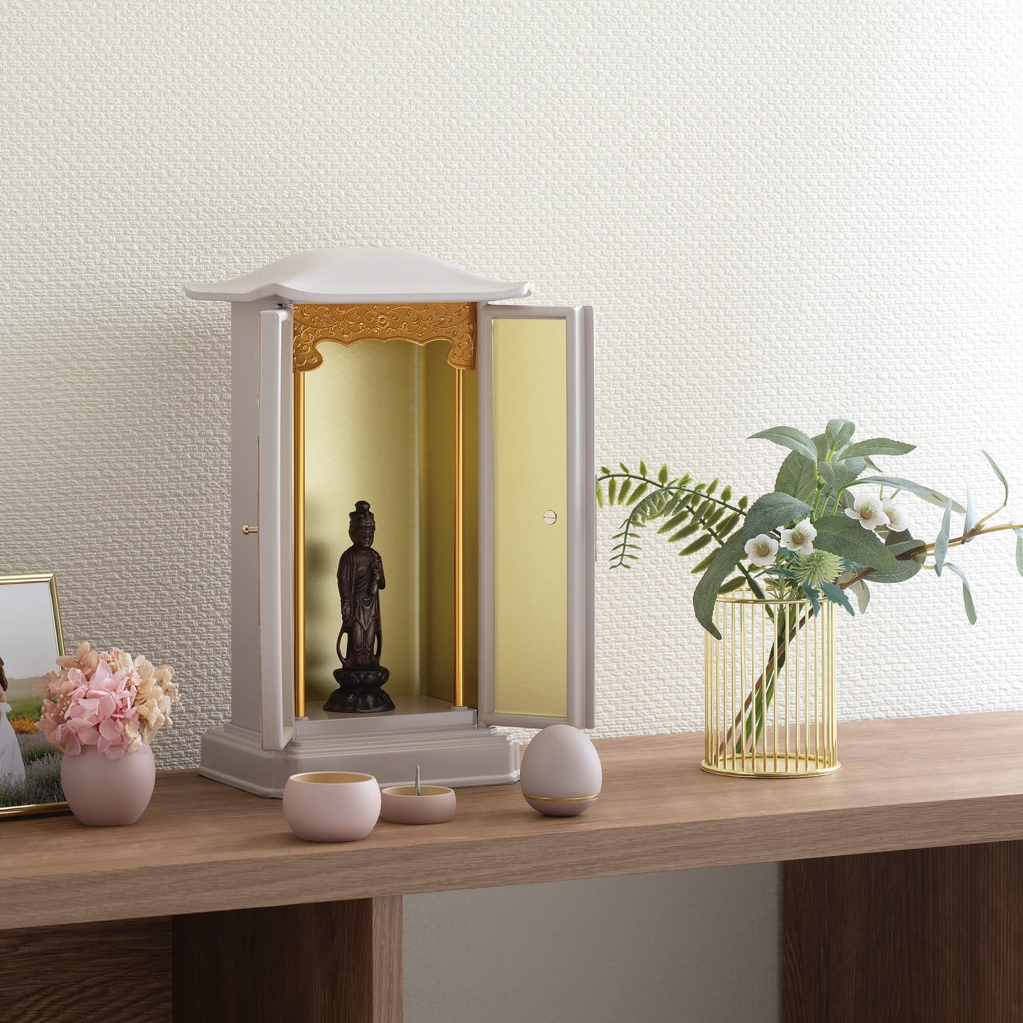 [Mini altare buddista] M006 a forma di santuario