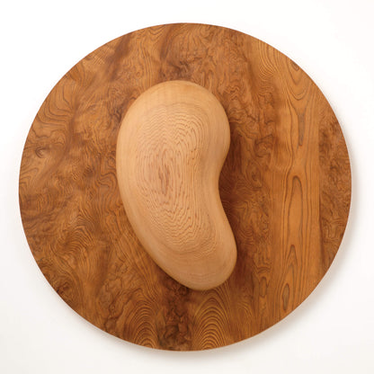 【祈りアート】まがたま円相・屋久杉　生命の記憶　P01