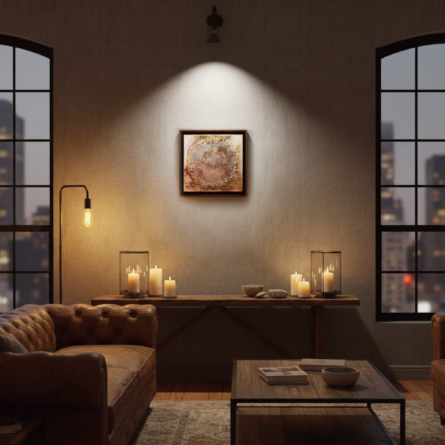 【祈りアート】SOU 光流シリーズ 30角 水晶入 P16