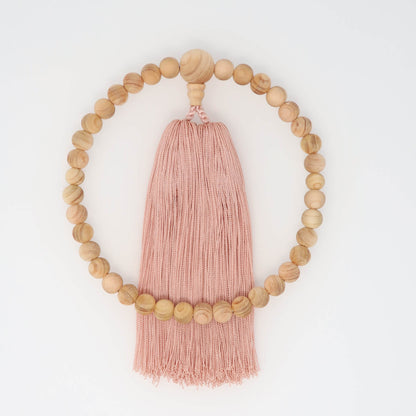 【念珠】ibuki 熊野ヒノキ 片手尺2 共仕立 本絹  SN001　