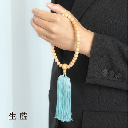 【念珠】ibuki 熊野ヒノキ 片手尺2 共仕立 本絹  SN001　