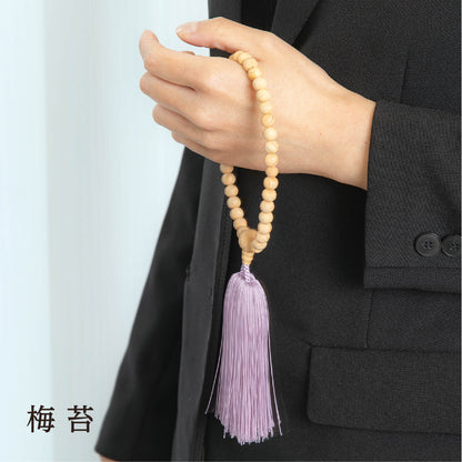 【念珠】ibuki 熊野ヒノキ 片手尺2 共仕立 本絹  SN001　