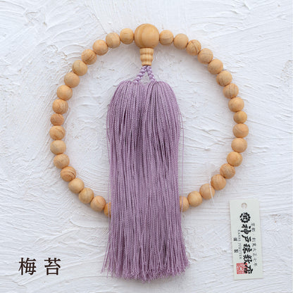 【念珠】ibuki 熊野ヒノキ 片手尺2 共仕立 本絹  SN001　