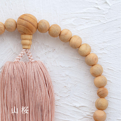 【念珠】ibuki 熊野ヒノキ 片手尺2 共仕立 本絹  SN001　