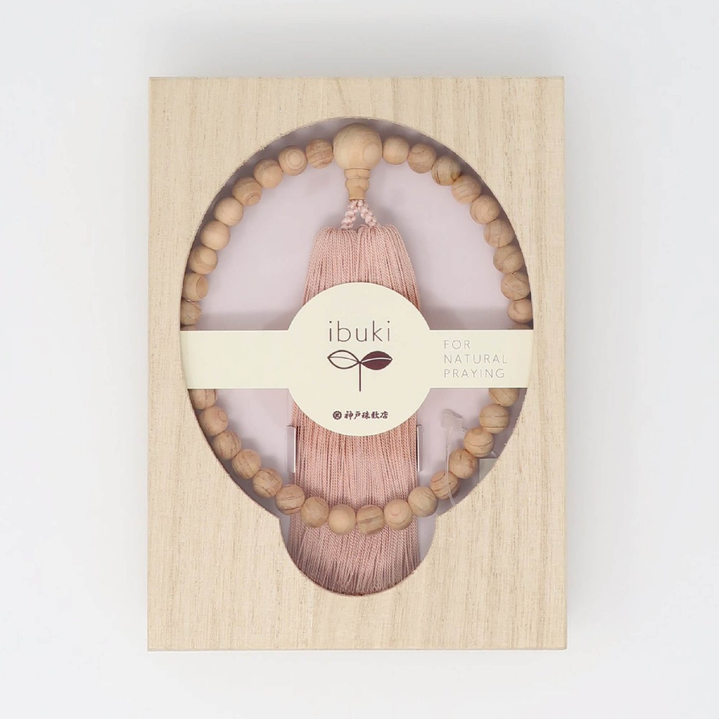 【念珠】ibuki 熊野ヒノキ 片手尺2 共仕立 本絹  SN001　