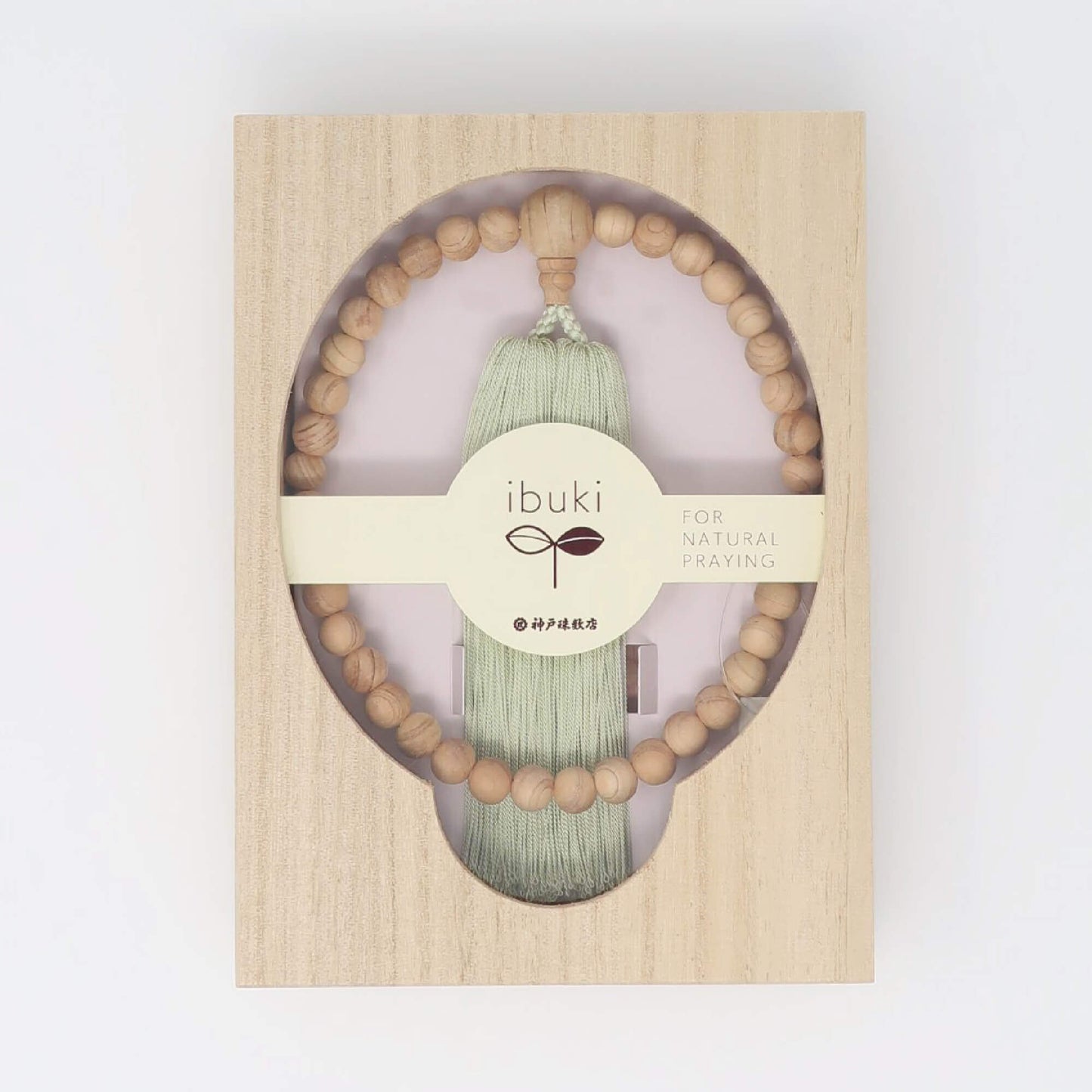 【念珠】ibuki 熊野ヒノキ 片手尺2 共仕立 本絹  SN001　