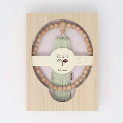 【念珠】ibuki 熊野ヒノキ 片手尺2 共仕立 本絹  SN001　