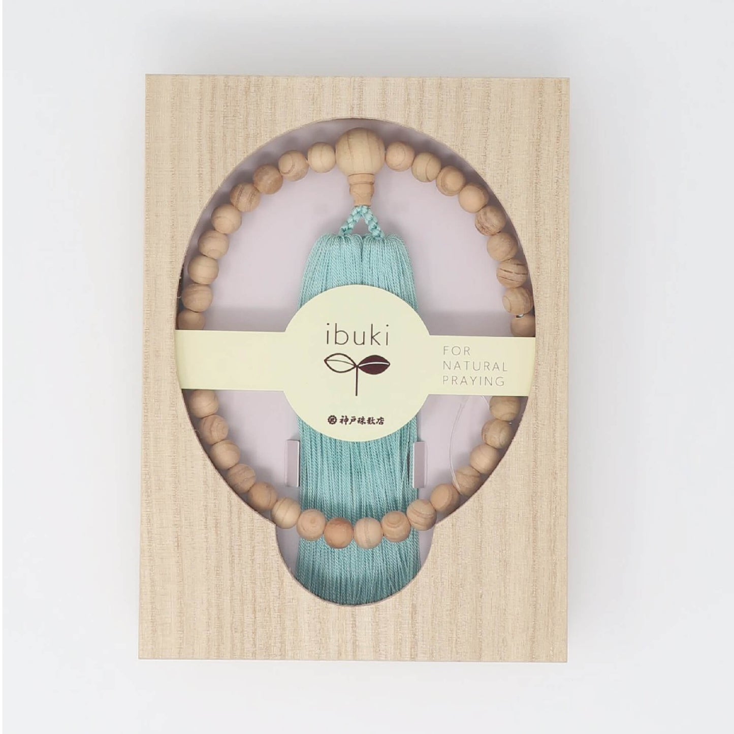 【念珠】ibuki 熊野ヒノキ 片手尺2 共仕立 本絹  SN001　