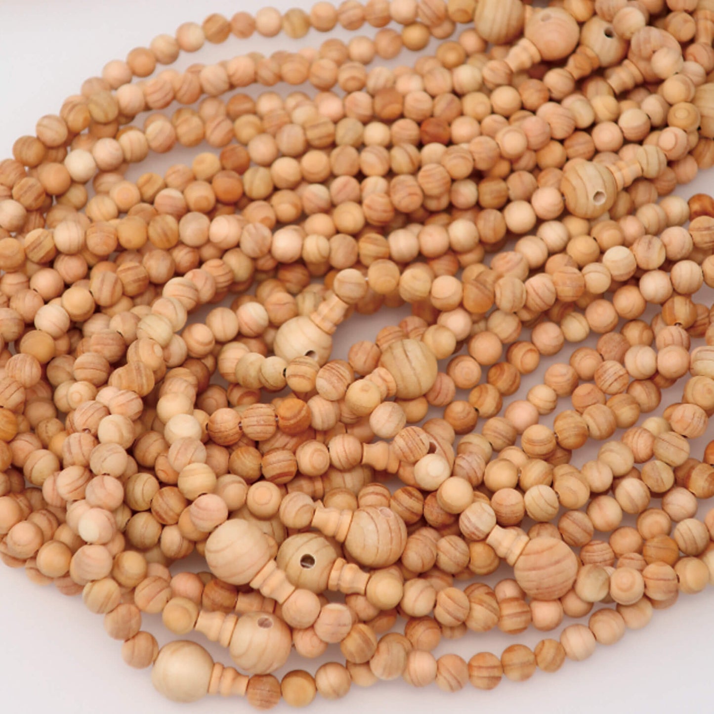 【念珠】ibuki 熊野ヒノキ 片手尺2 共仕立 本絹  SN001　