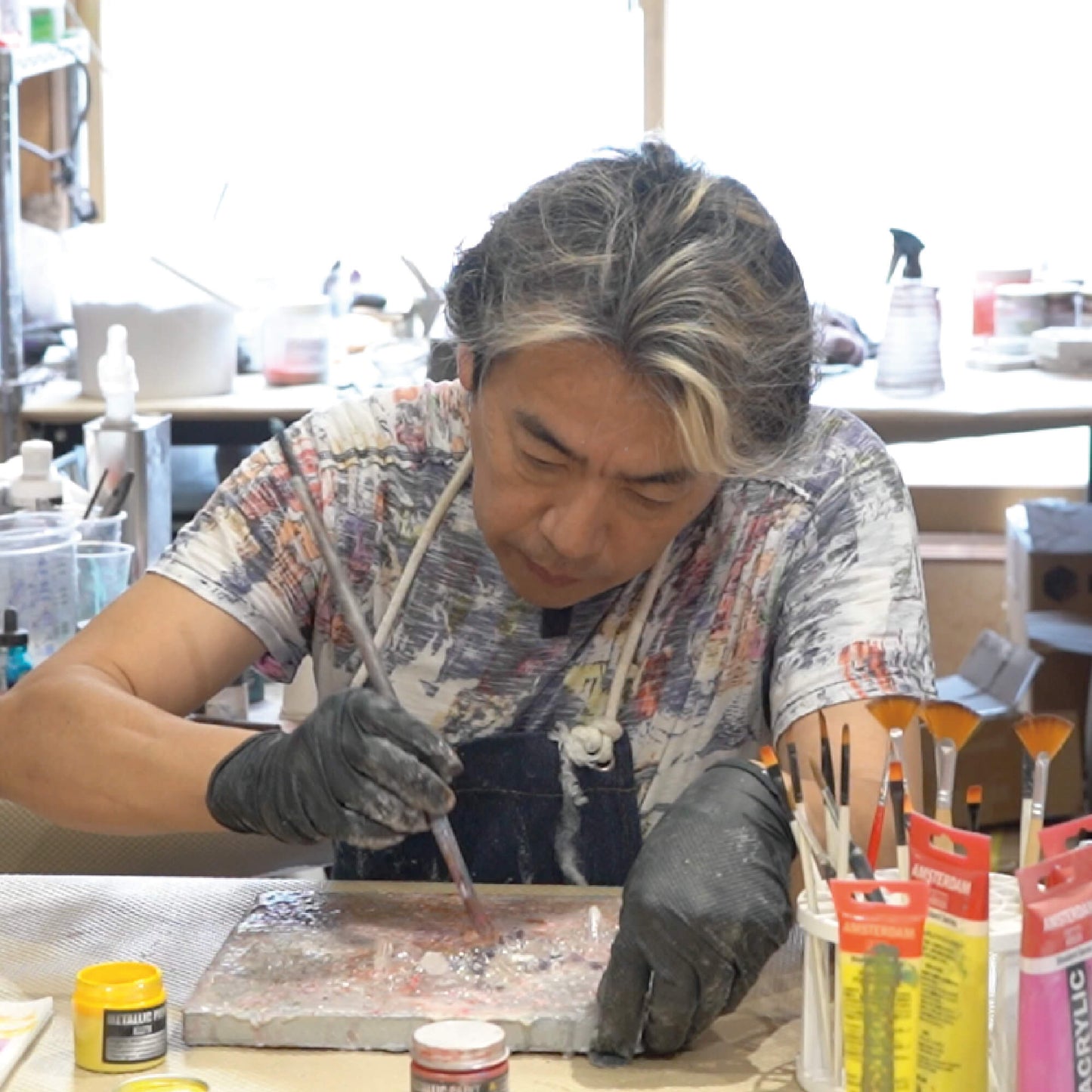 【祈りアート】SOU 光流シリーズ 30角 水晶入 P16